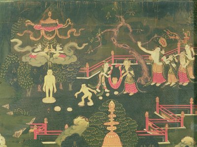 The Life of Buddha Shakyamuni (detail) by Tibetan School
